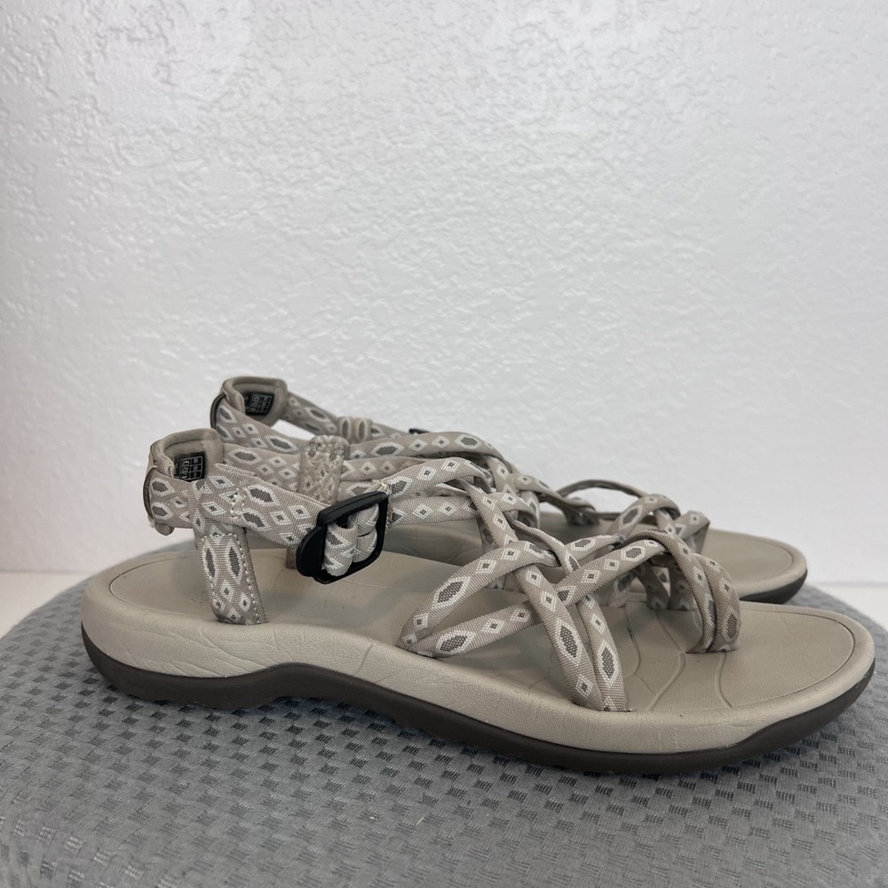 Viakix Sandals Womens 10 Beige Siena Hiking Comfort Walking Shoes Granola Casual
